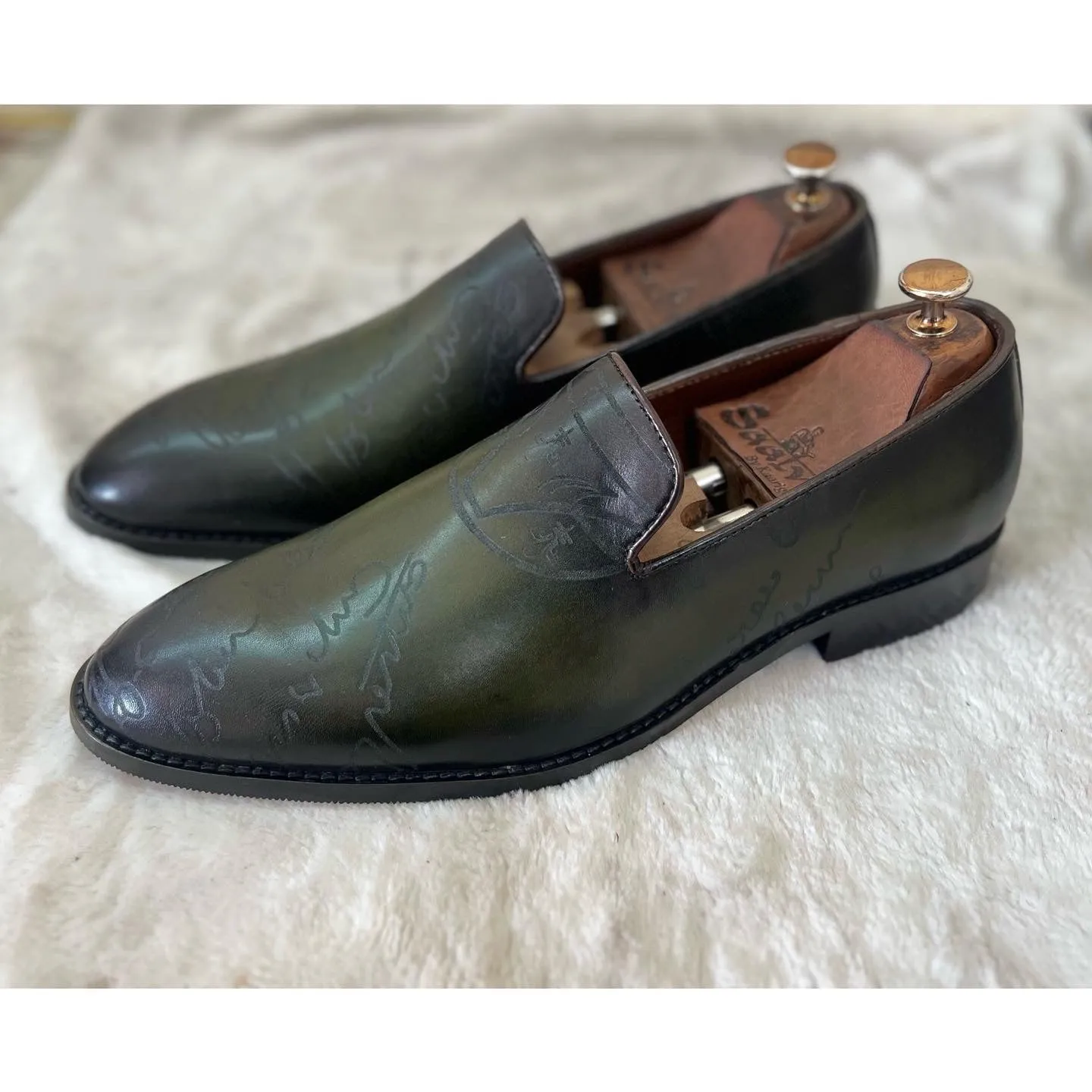 Signature Loafers Green Rossini Loafers