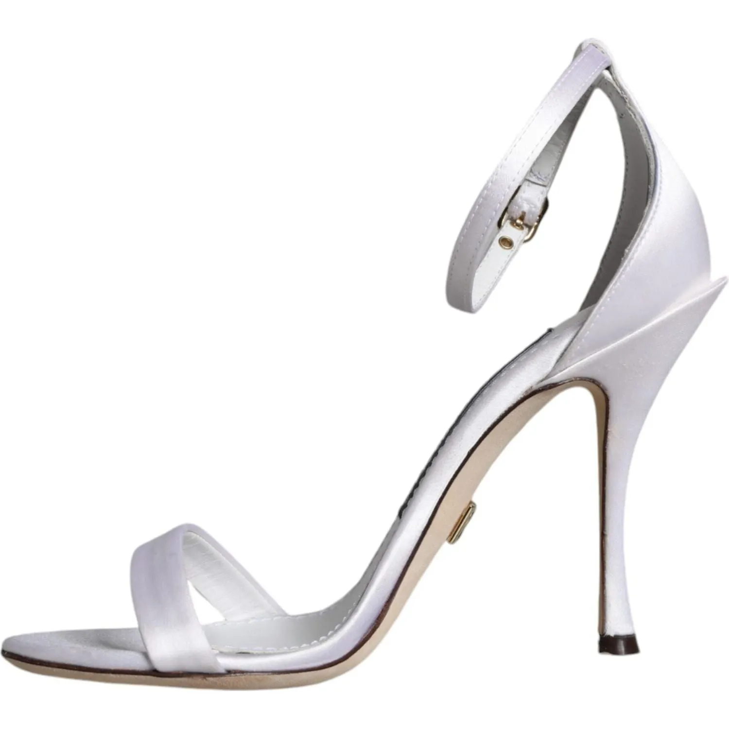 Barbados Sandals Dolce & Gabbana White KEIRA Heels Ankle Strap Sandals Shoes