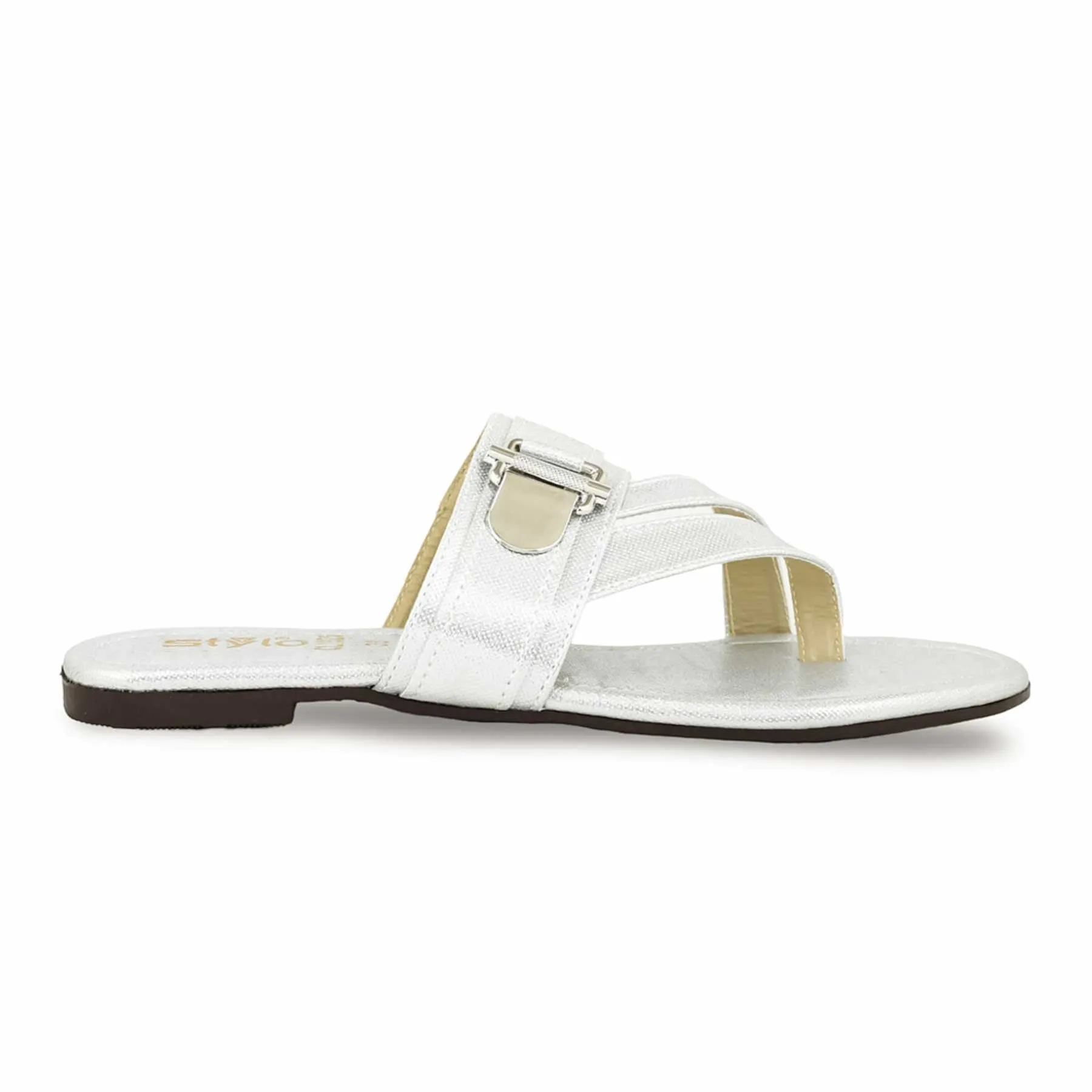 Casual Dockers Shoes Silver Casual Chappal CL1925