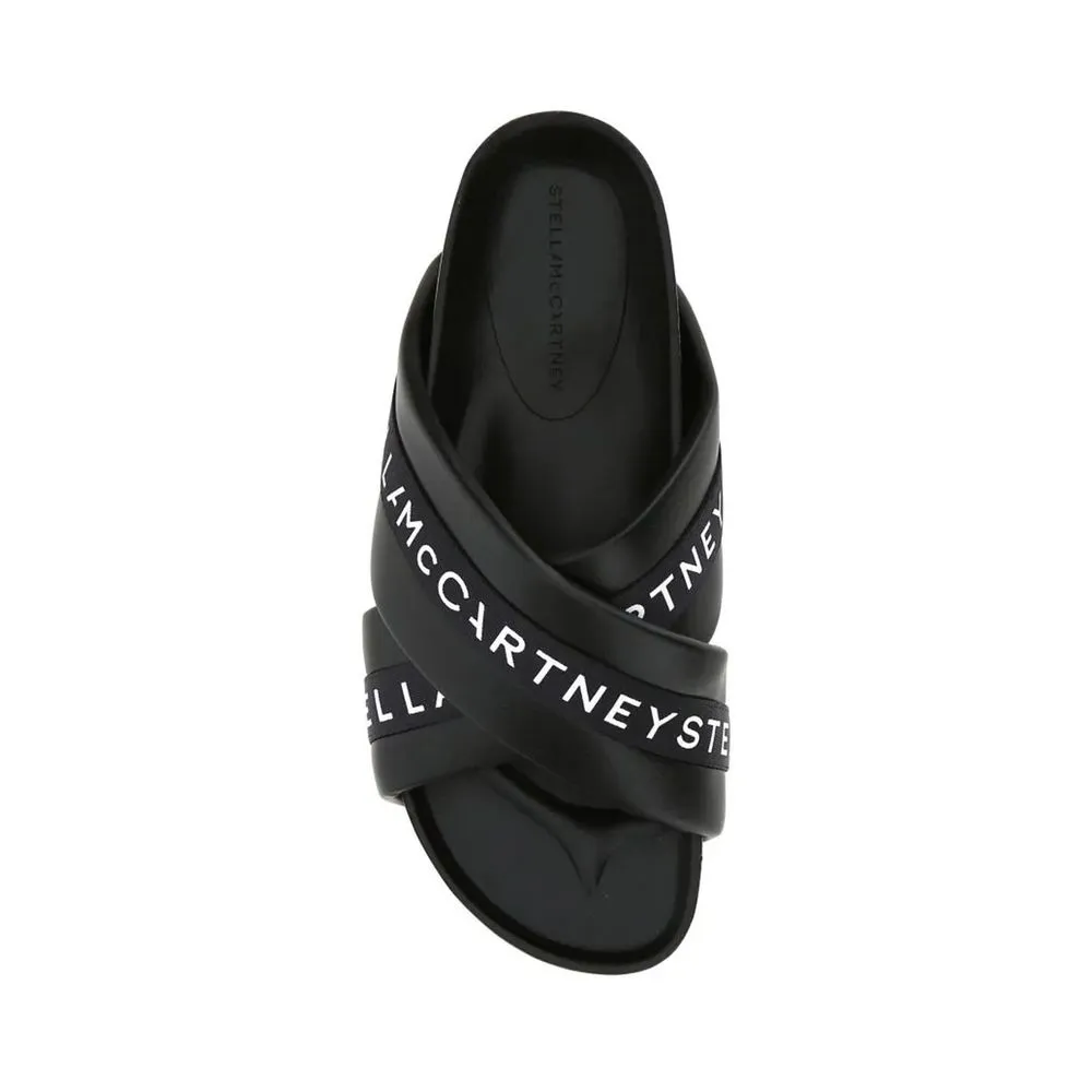 Stella McCartney Black Polyethylene Slippers Platform Fisherman Sandals