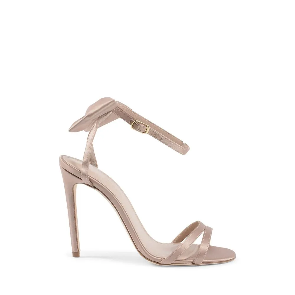 Sandals By Dee Ocleppo Beige Satin Stiletto Heel Sandals