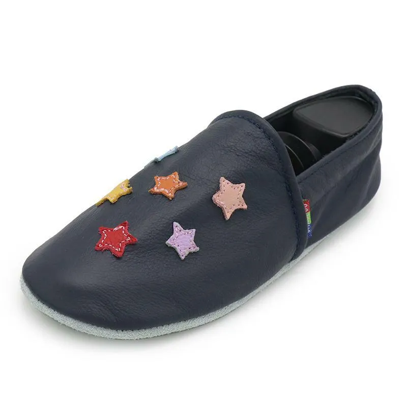 Colorful star dark blue  Women Slippers Newdenber Slippers