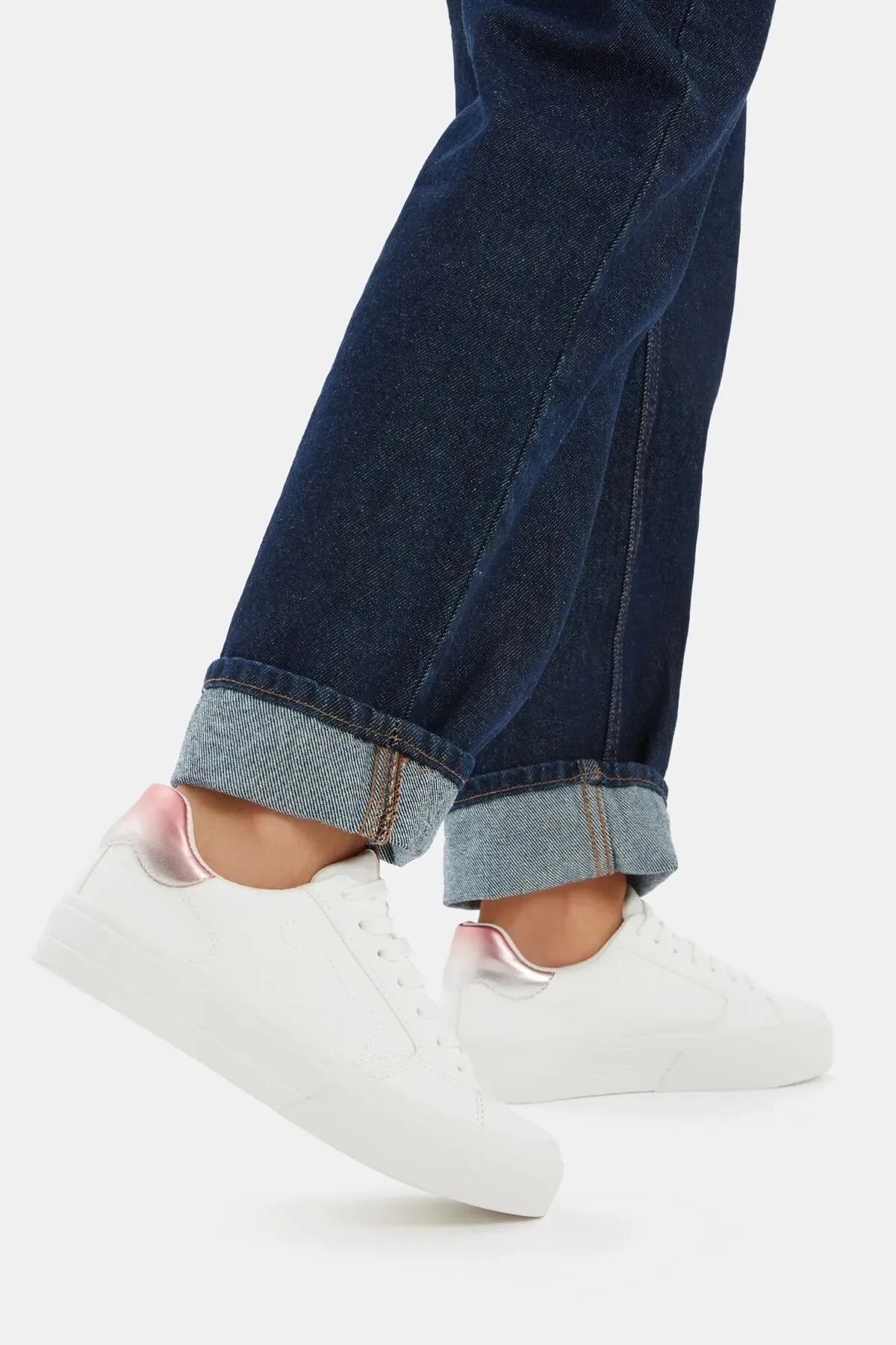 Christian Louboutin Shoes Sneakers Bershka Women's  Metallic detailed Platform Sneakers