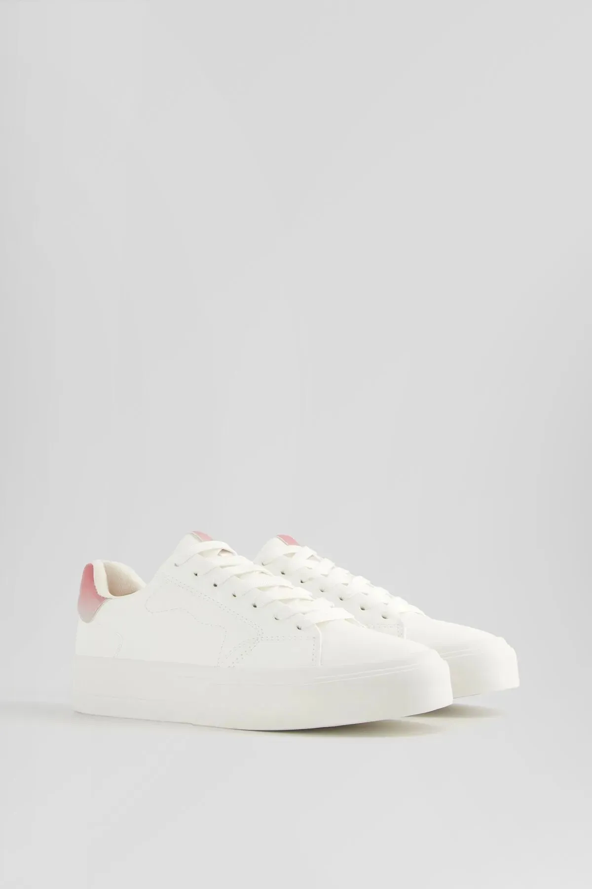 Bershka Women's  Metallic detailed Platform Sneakers Cucinelli Sneakers