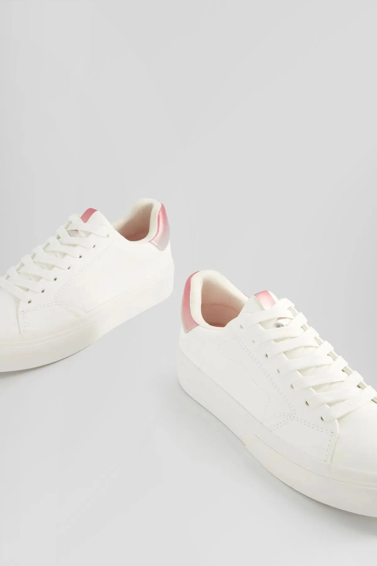 Multi Colored Sneakers Bershka Women's  Metallic detailed Platform Sneakers