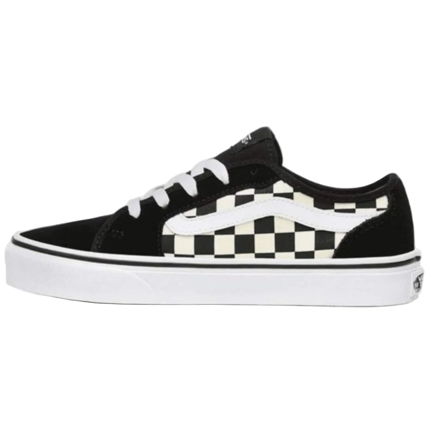 Air Jordan Retro 1 Low Casual Shoes Vans Women's Filmore Decon Sneaker Black/White (Checkerboard)