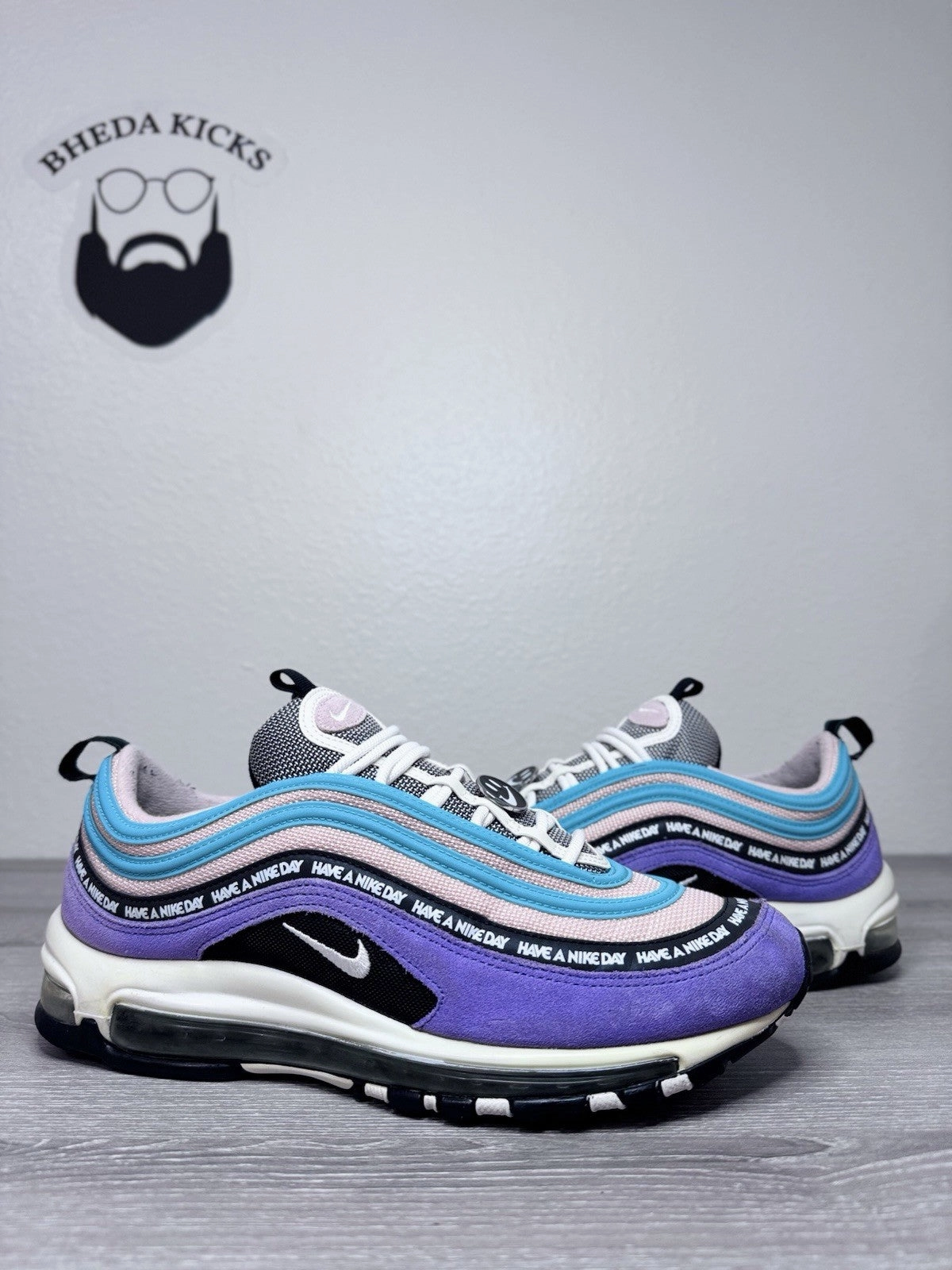 Best Asics Running Shoes For Cross Country Size 10.5 - Nike Air Max 97 'Have A Nike Day Running Shoe BQ9130-500 Preowned