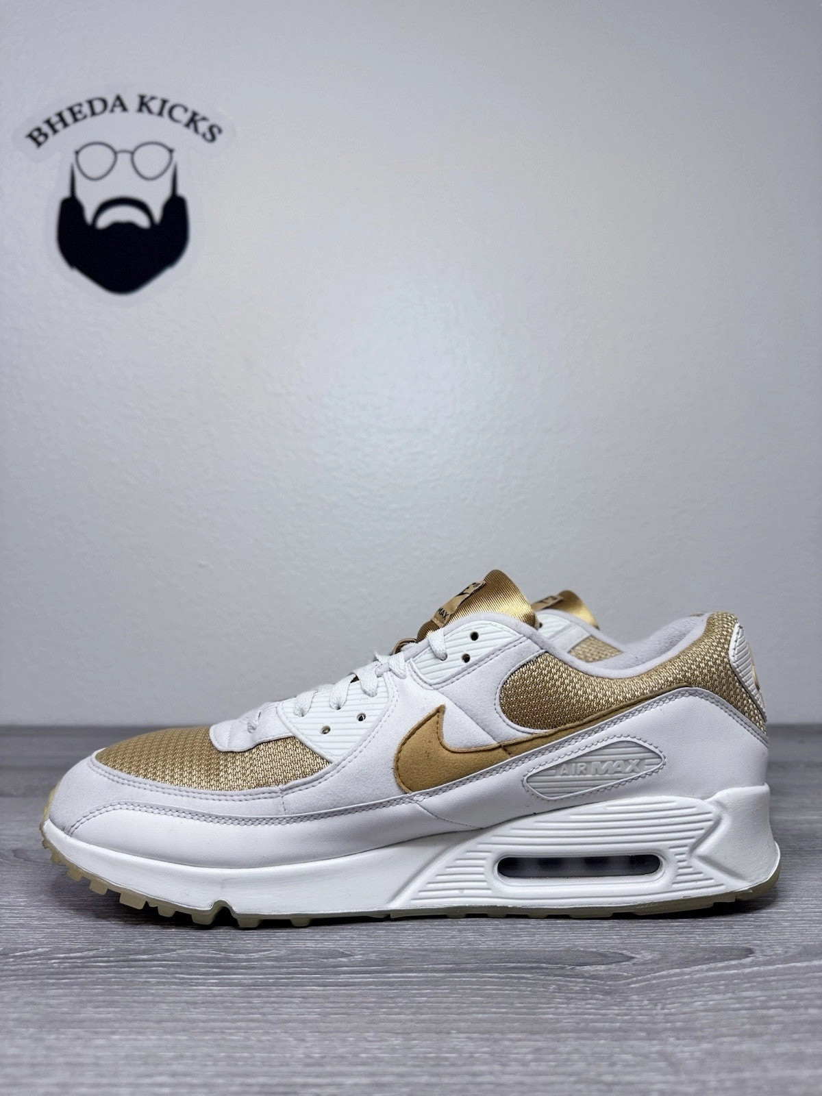 Size 15 - Nike ID Air Max 90 'Nike By You' Bred Black Red CT3621-991 Preowned Asics Gt-1000 7 Running Shoes