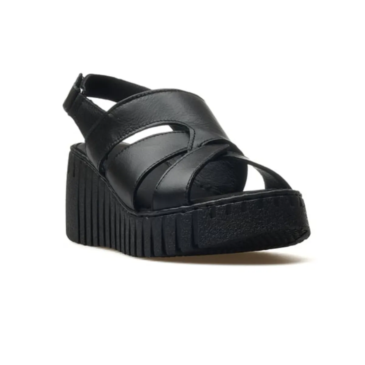Platform Wedge Slide Sandals SKECHERS FOAMIES womens sandals - BLK