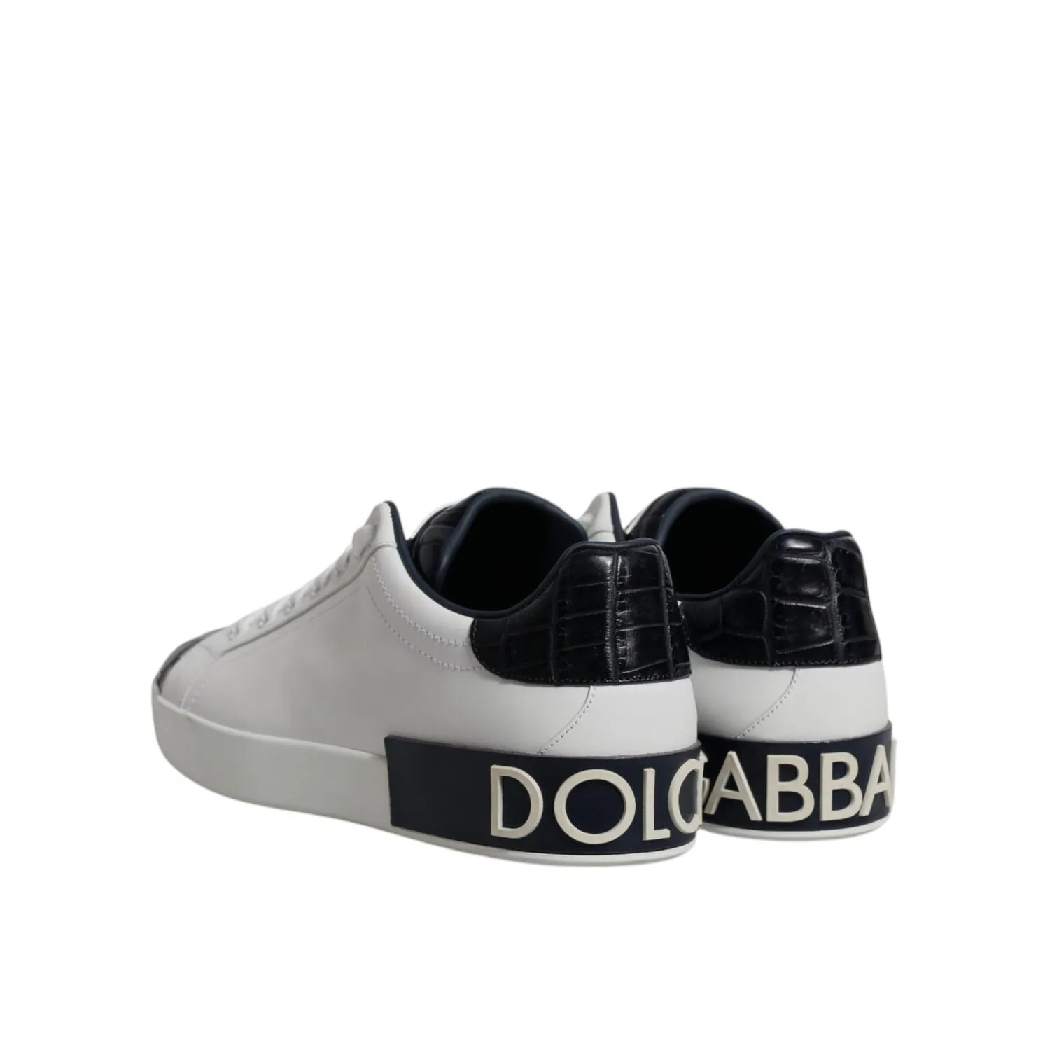 Common Project Sneakers Dolce & Gabbana White Black Leather Portofino Sneakers Shoes