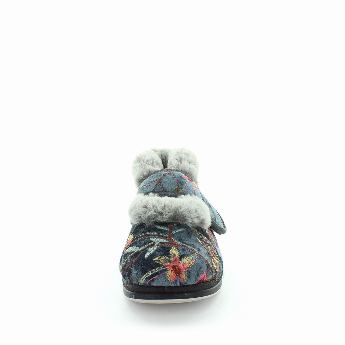 Doc Slippers Panda Emee Women's Slippers - Grey Embroidery