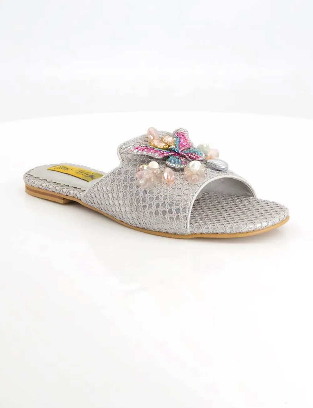 Sliver Fancy Slippers for women Slides Dupe