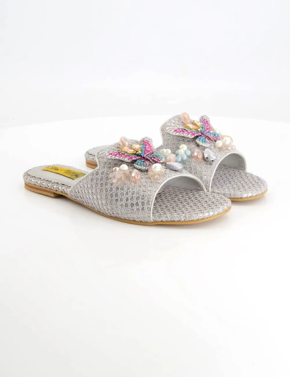 Granny Slippers Sliver Fancy Slippers for women