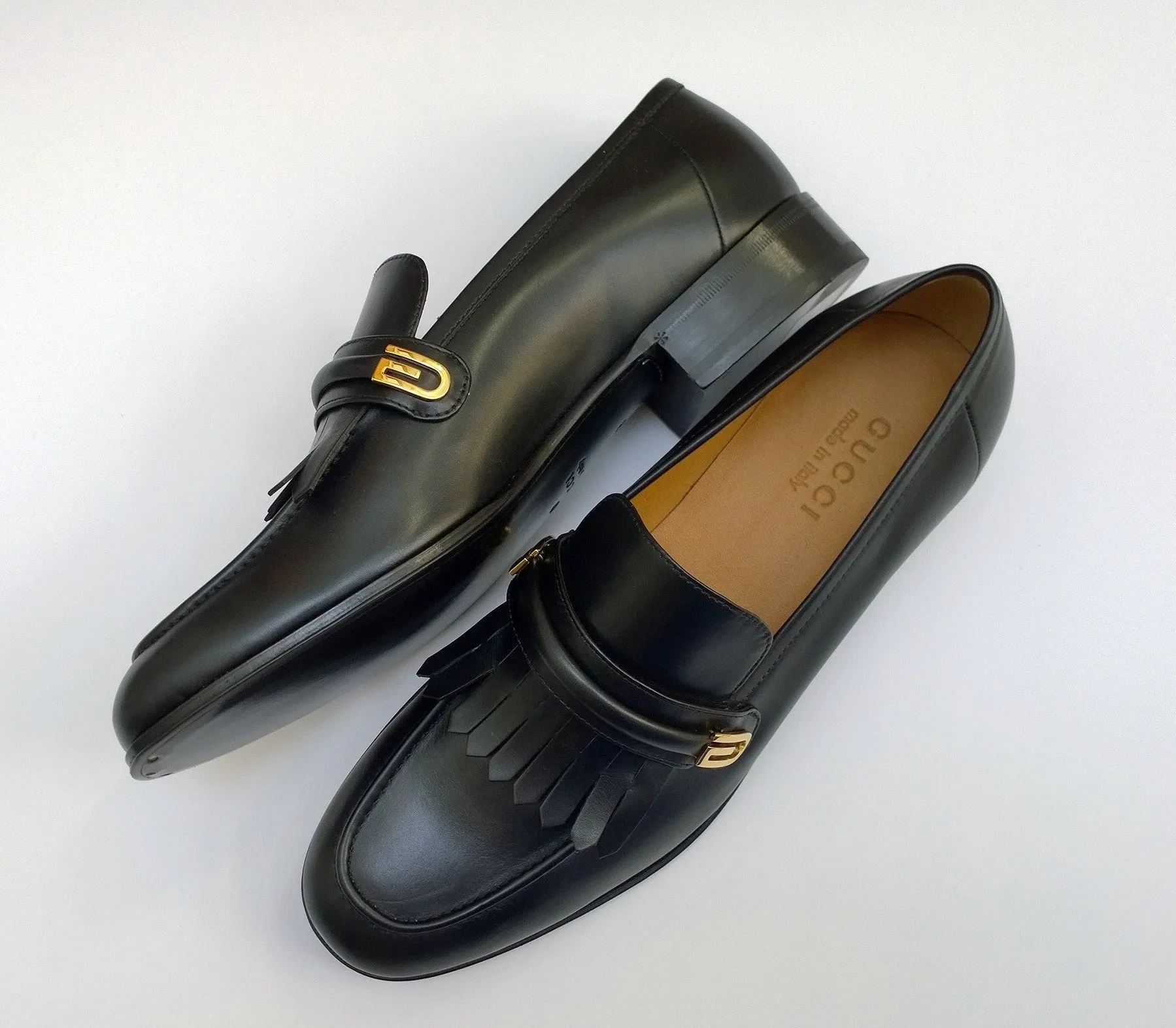 Horsebit Platform Loafers Gucci Aldo Black Leather Loafers Shoes New in Box Flats