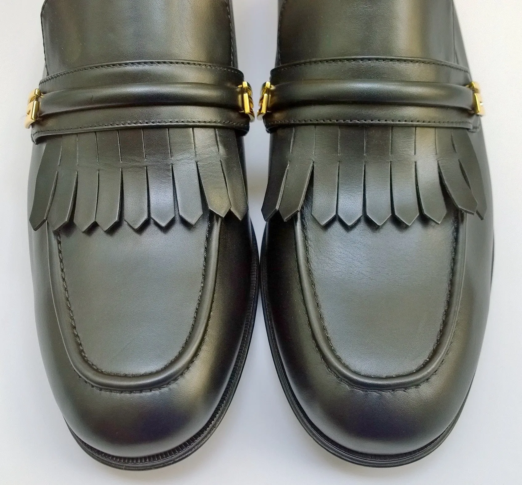Gucci Aldo Black Leather Loafers Shoes New in Box Flats Windsor Smith Loafers