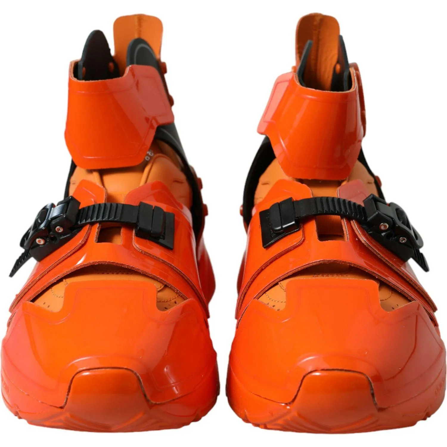 Shaq Sneakers Dolce & Gabbana Orange Multi Panel Chunky High Top Sneakers Shoes