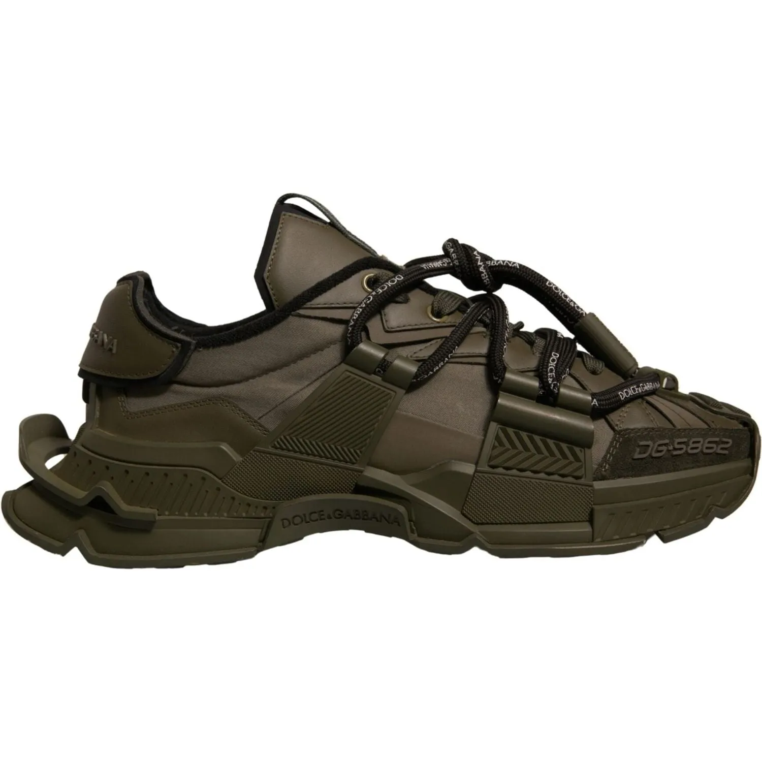 Dolce & Gabbana Military Green Space Low Top Sneakers Shoes Sneakers Restaurant