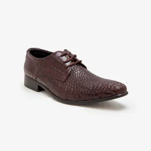 Lace-up Formals for Men Wide Flat Shoes