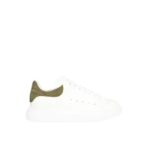 Alexander McQueen White Calfskin Low Top Sneakers Beetlejuice Sneakers
