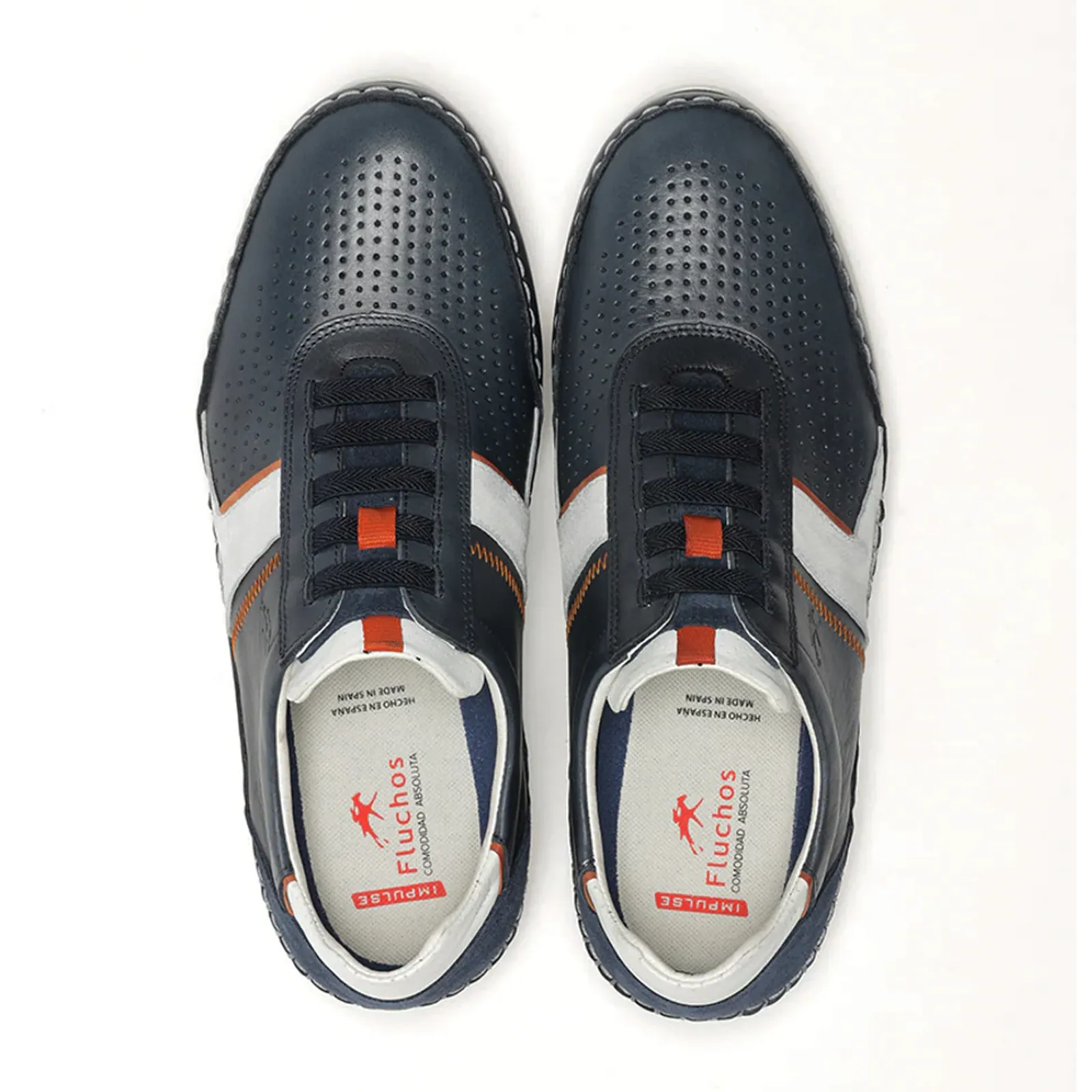 Fluchos Yannic F1443 Sneaker (Men) - Ocean Casual Attire With Closed-toed Shoes