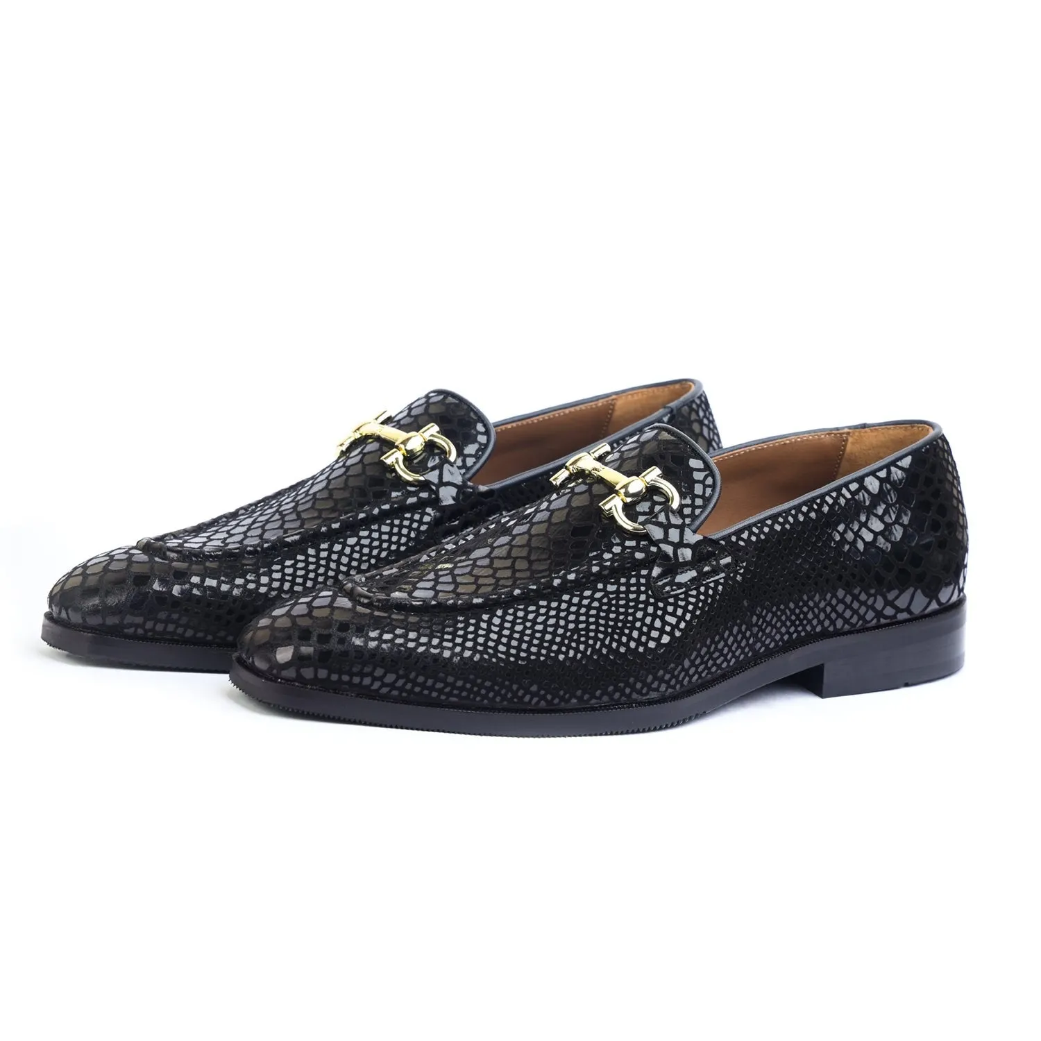 Snake Foil Loafers - Black Trotters Loafers