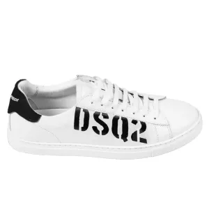 Moc Toe Sneakers Dsquared White Calfskin Sneaker