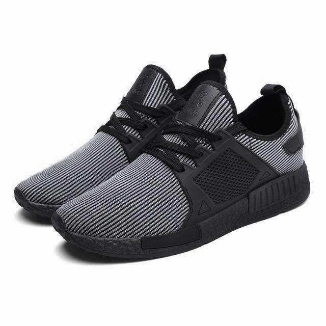 Men Shoes Flykitting Fabric Breathable Mesh Upper Sports Shoes Antiskid Shoes For Spring Autumn Winter Y02 Black Running Shoes With Jeans