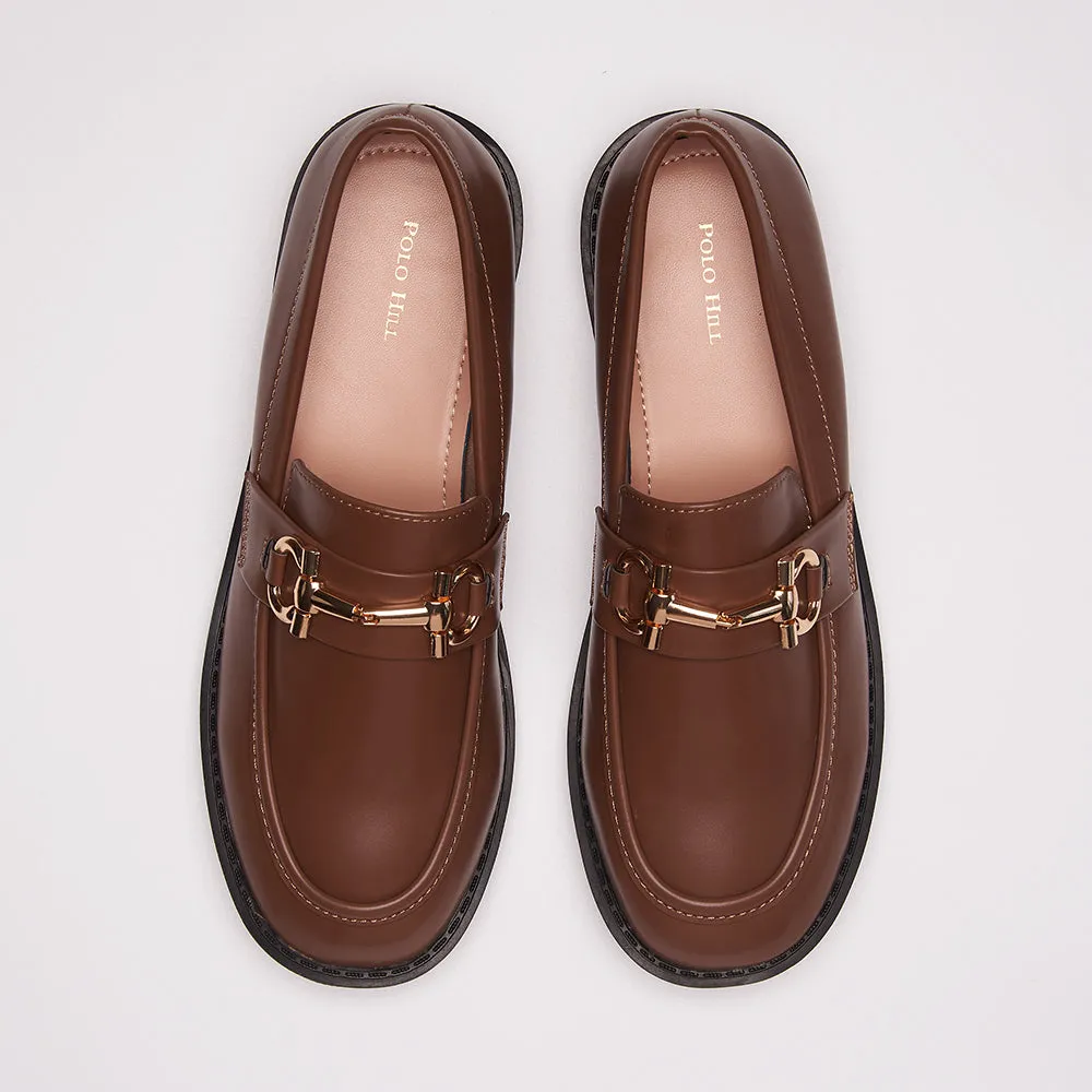 Loafers With White Socks Ladies Low Heel Slip On Loafers