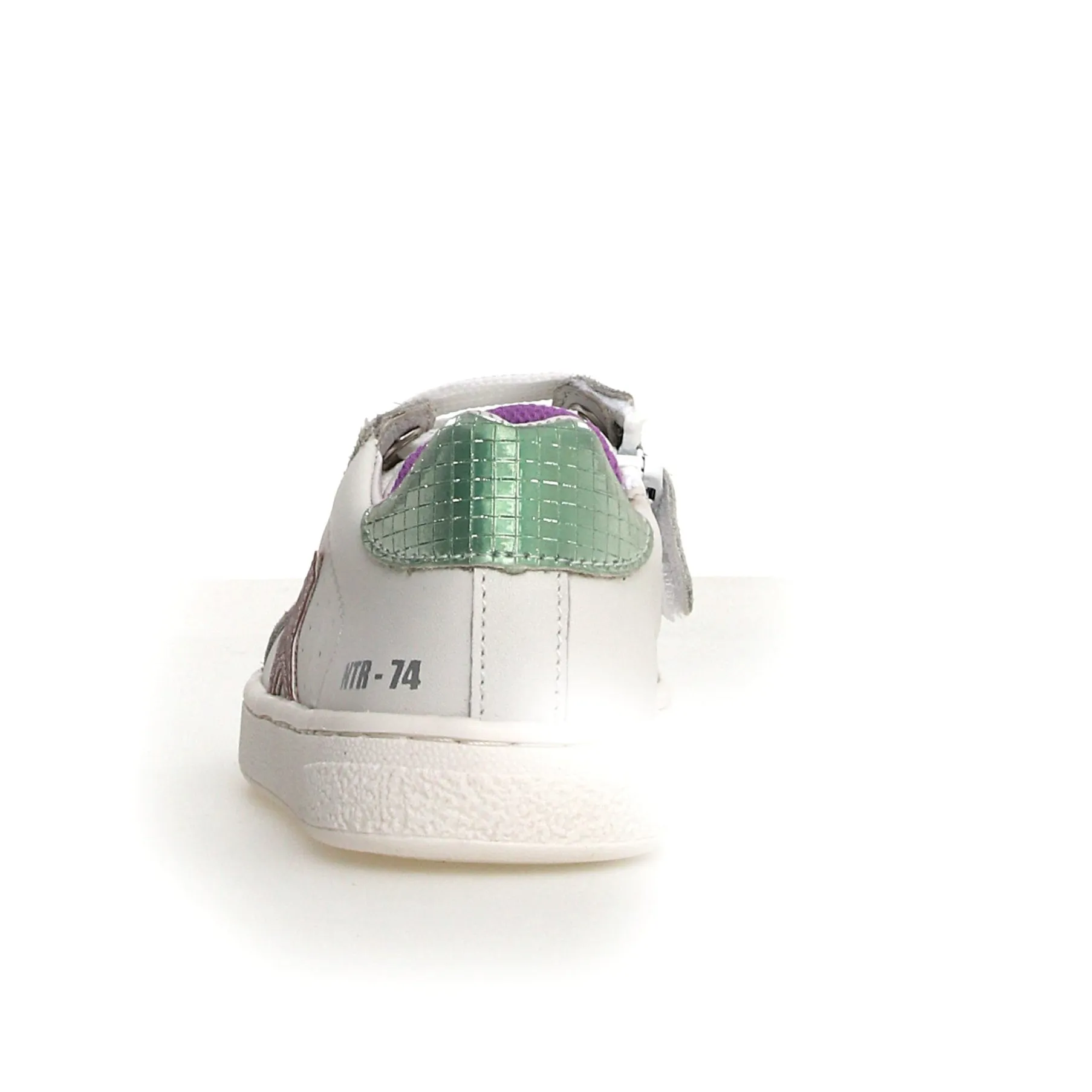 Naturino Girl's Pinn Zip Casual Shoes - White / Rose/ Capri Casual Shoes Rainy Season