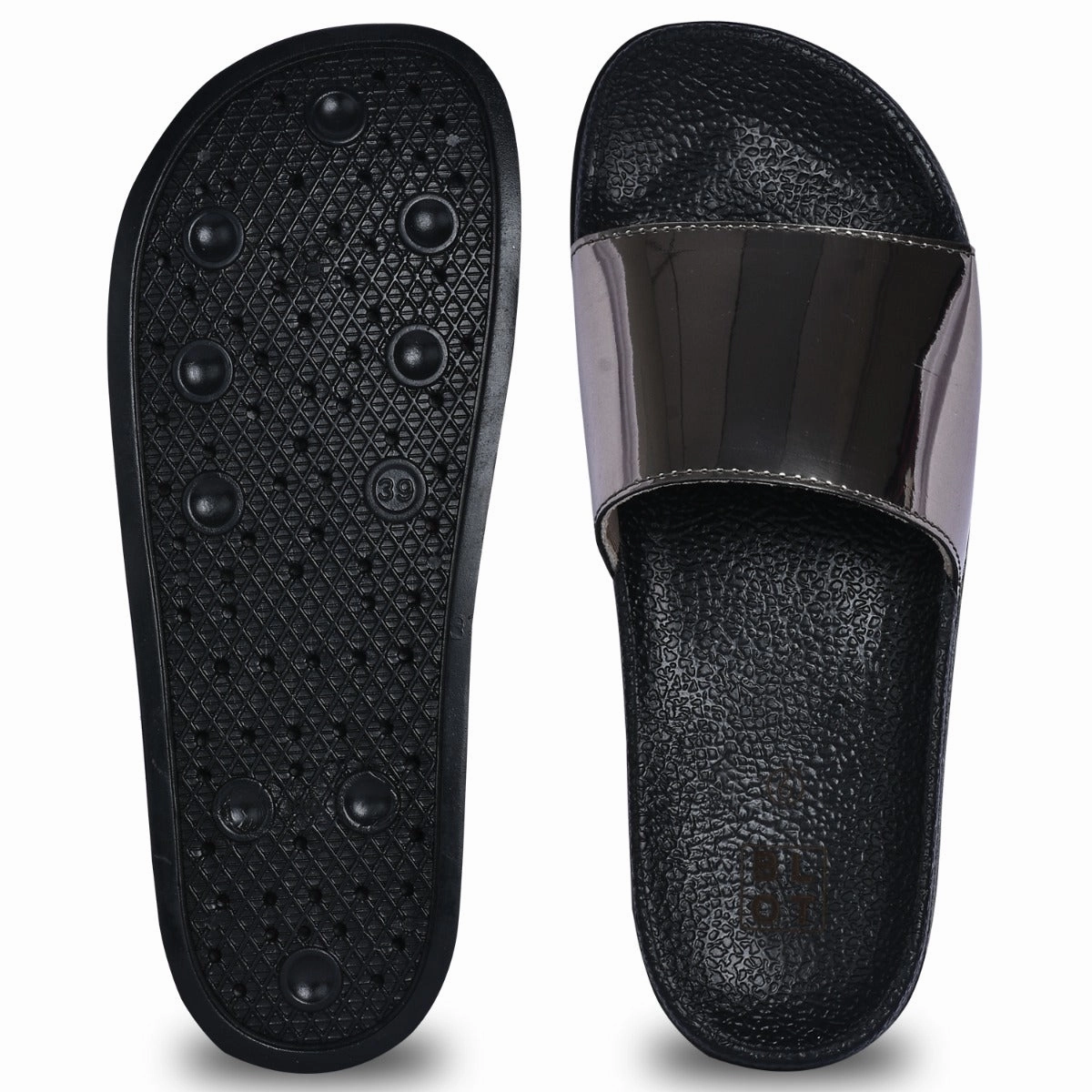 Paragon  K10907L Women Casual Slides | Stylish Sliders for Everyday Use for Ladies | Trendy & Comfortable Slippers with Cushioned Soles Flip Flops With A Bow On Top