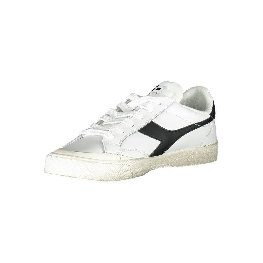 Diadora White Fabric Sneaker Thigh High Platform Sneakers