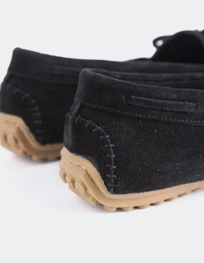 Titania Black Suede Flat Sparkly Shoes For Wedding