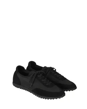 Ballerina Flat Shoes Comfortable Sophie Flat Sneakers / Black