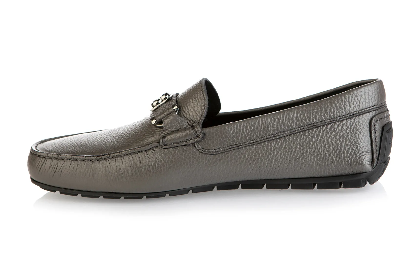 Loafers In Leather 8502 Baldinini Shoes / Gray
