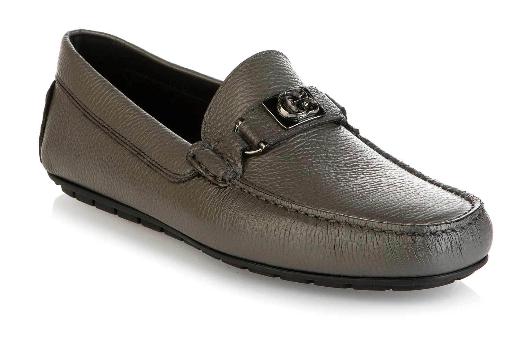8502 Baldinini Shoes / Gray Loafers Soft