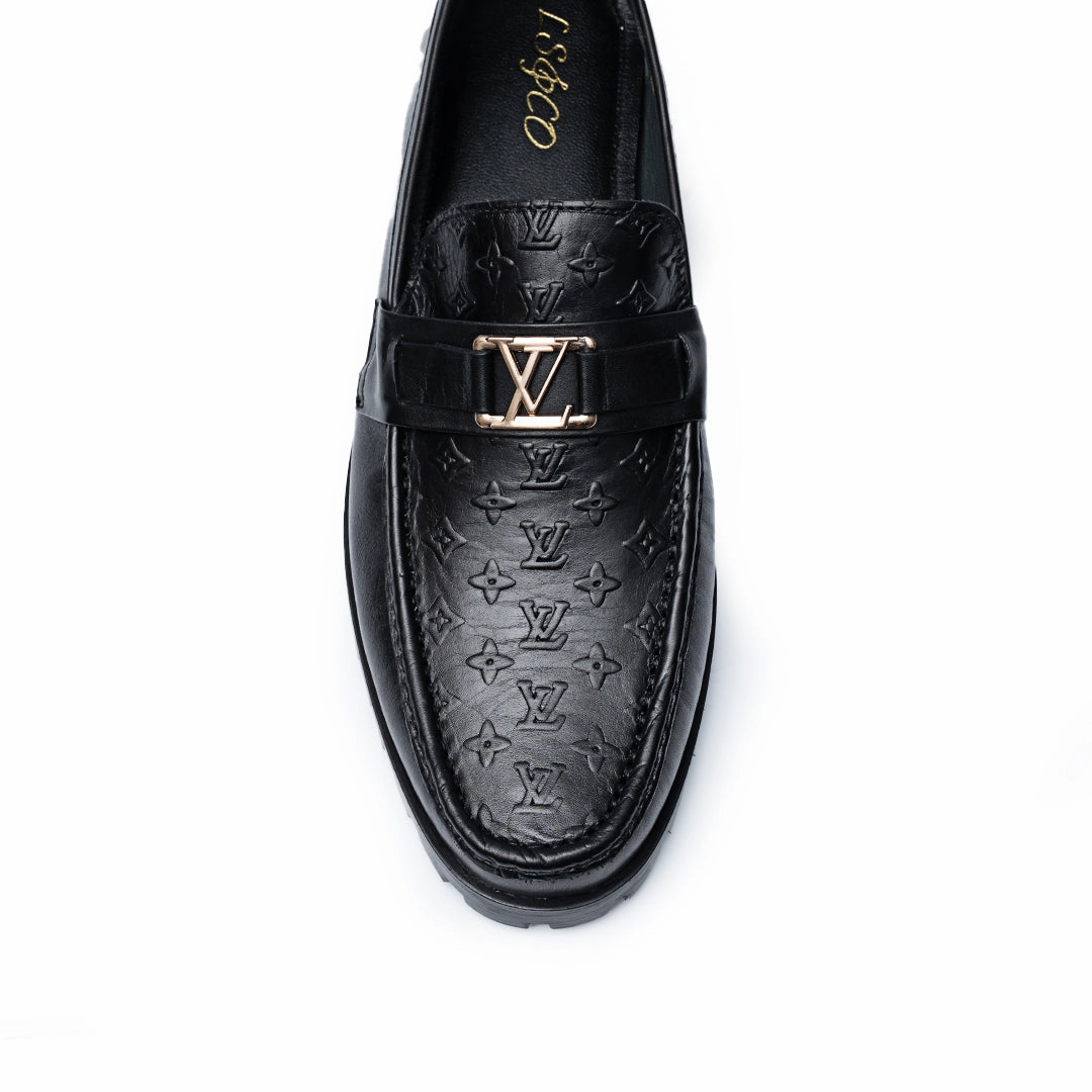 Sole Loafers LS Pure Leather Handmade Textured Chunky Loafers LS-860