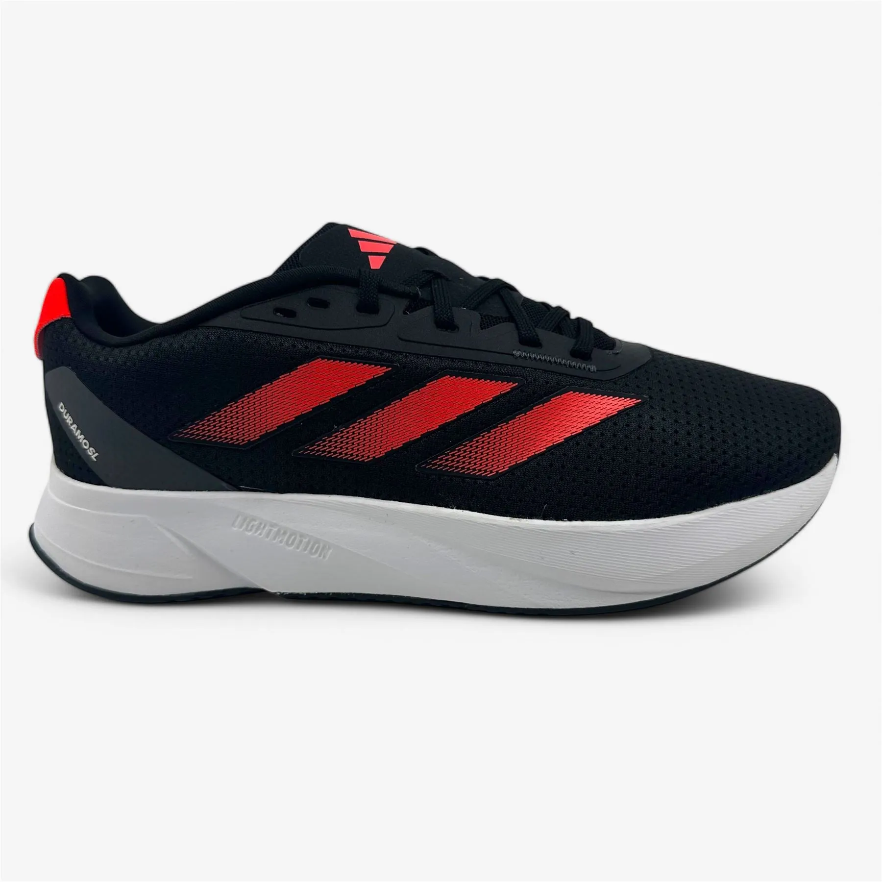 Plantar Running Shoes Adidas Duramo SL Solar Red Grey Mens Athletic Sneaker