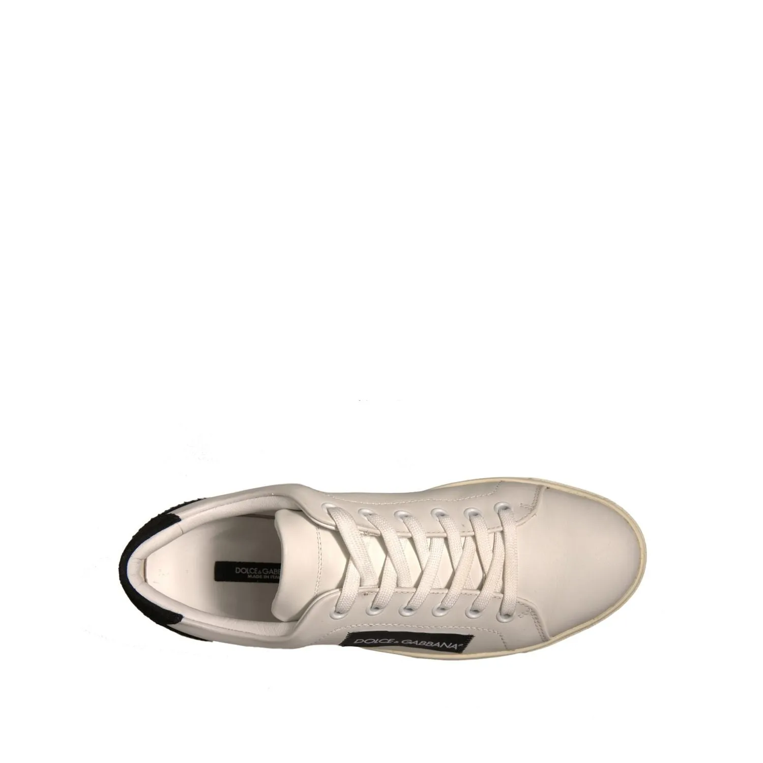 Dolce & Gabbana White Suede Leather Low Top Sneakers Shoes Moncler Sneakers