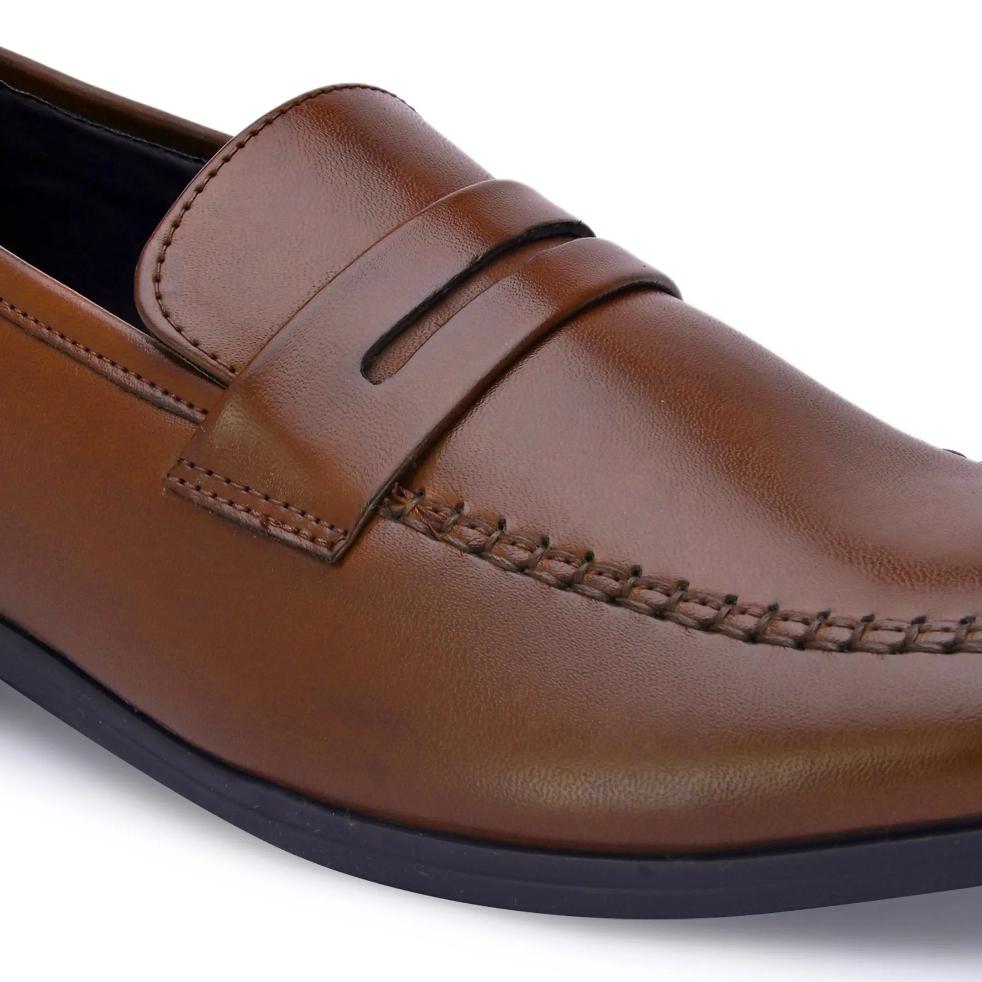 Stark Brown Loafers Crazy Horse Leather Loafers