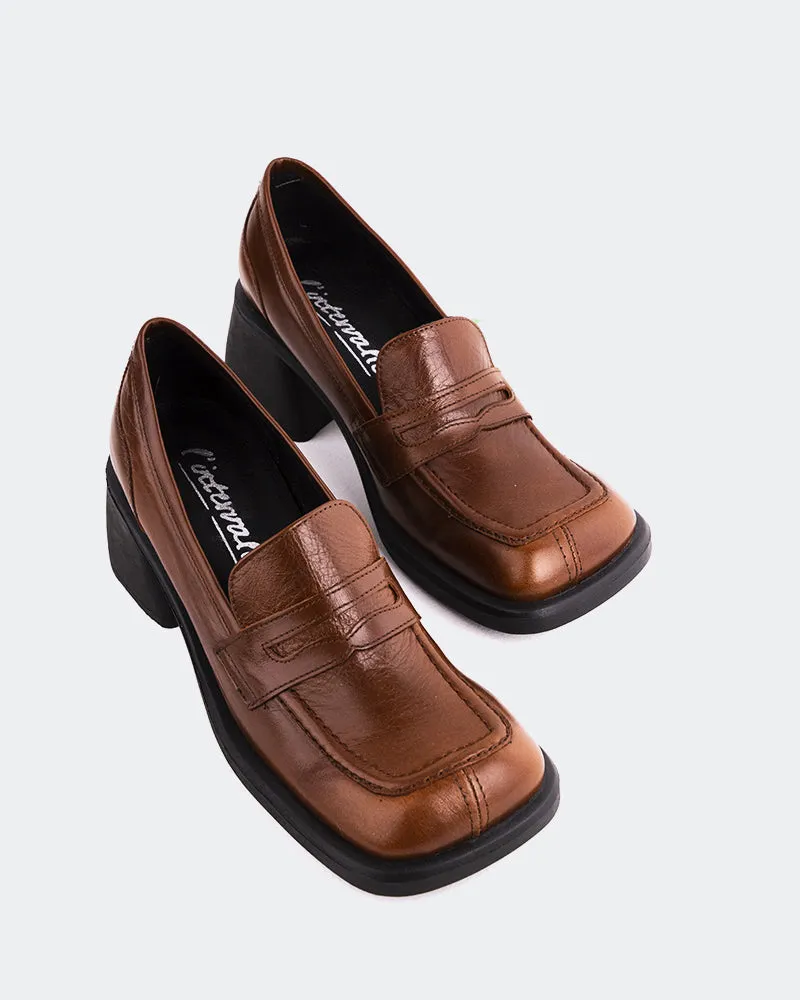 Ny Loafers Station Chestnut Leather