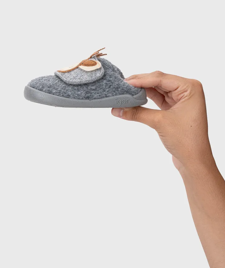 Best Everyday Casual Shoes Igor Boy's and Girl's Homie Reno Reindeer Barefoot Shoes - Gris