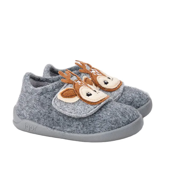 Best Dog Walking Shoesbest Casual Shoes Igor Boy's and Girl's Homie Reno Reindeer Barefoot Shoes - Gris