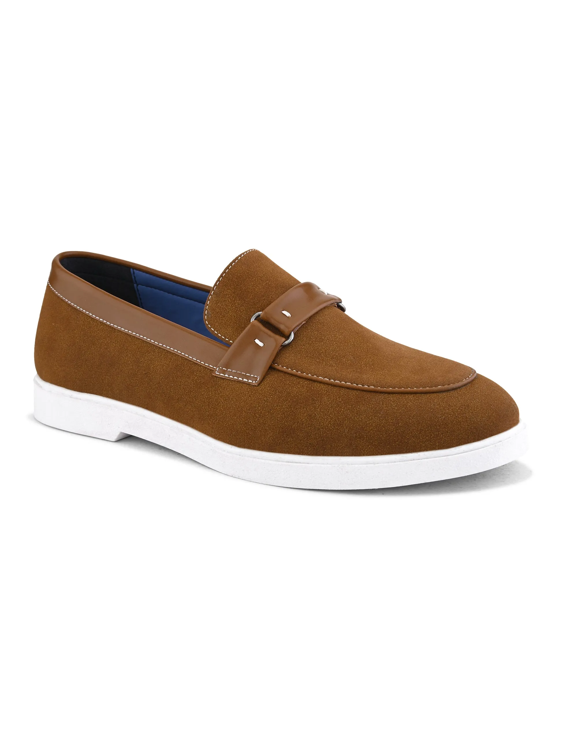 Casual Shoes With Jeans SAN FRISSCO Men Tan Casual Slip-On Shoes
