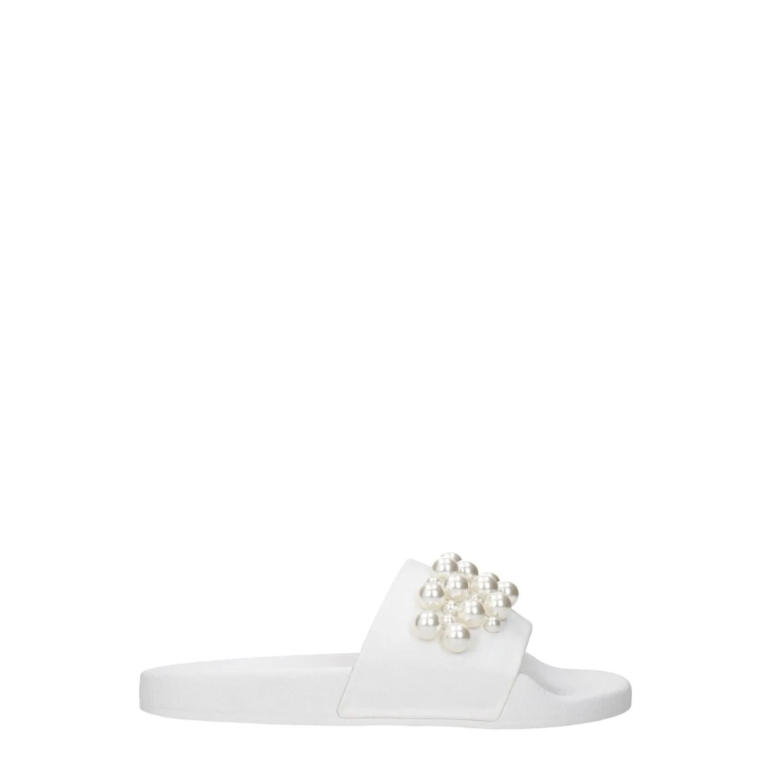 Flat Going Out Shoes Stuart Weitzman White Leather Slippers