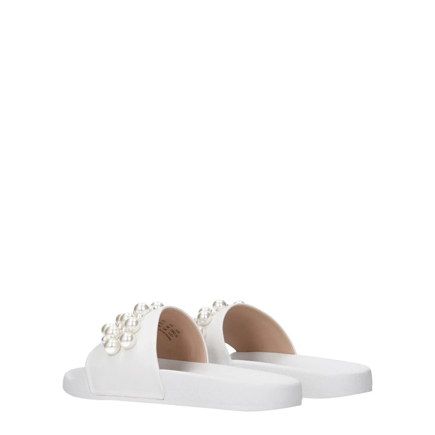 Stuart Weitzman White Leather Slippers Ariat Shoes