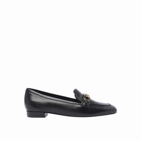 Hogan Loafers Stuart Weitzman Black Calfskin Slip-On Loafers