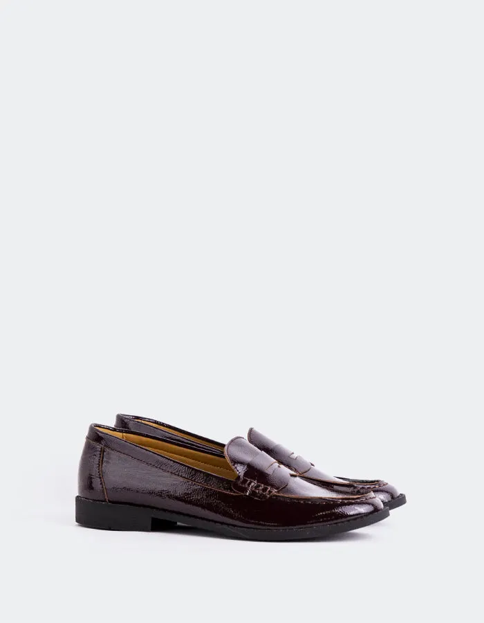 Loafers Size 12 Lettine Burgundy Naplack