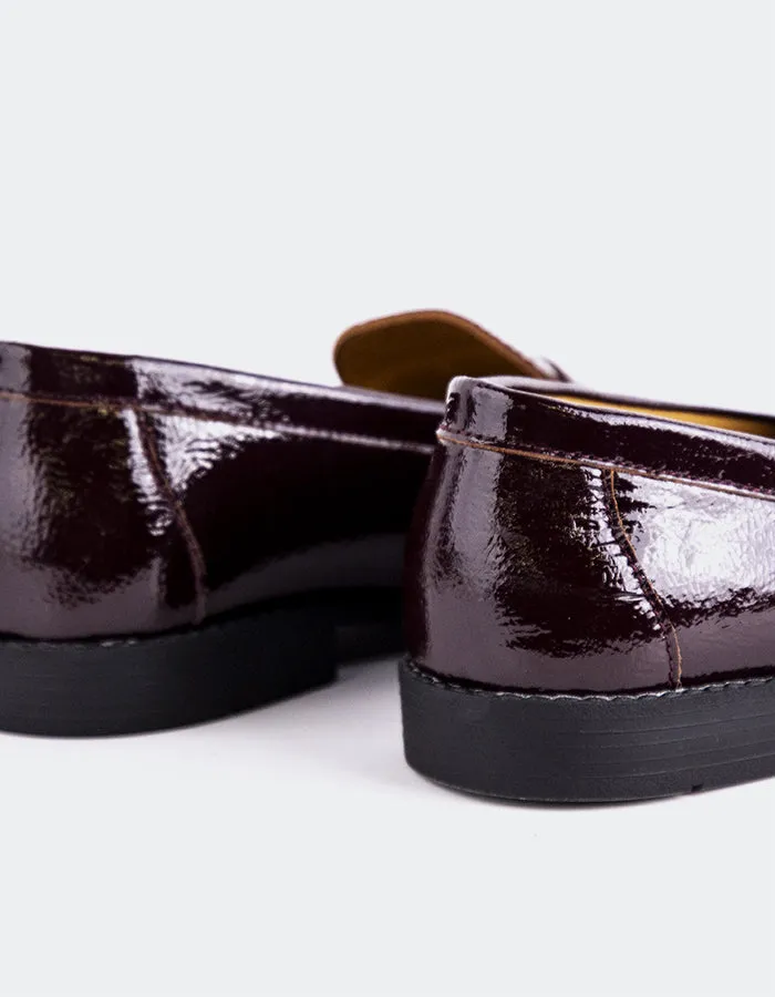 Crocs Shoes Loafers Lettine Burgundy Naplack