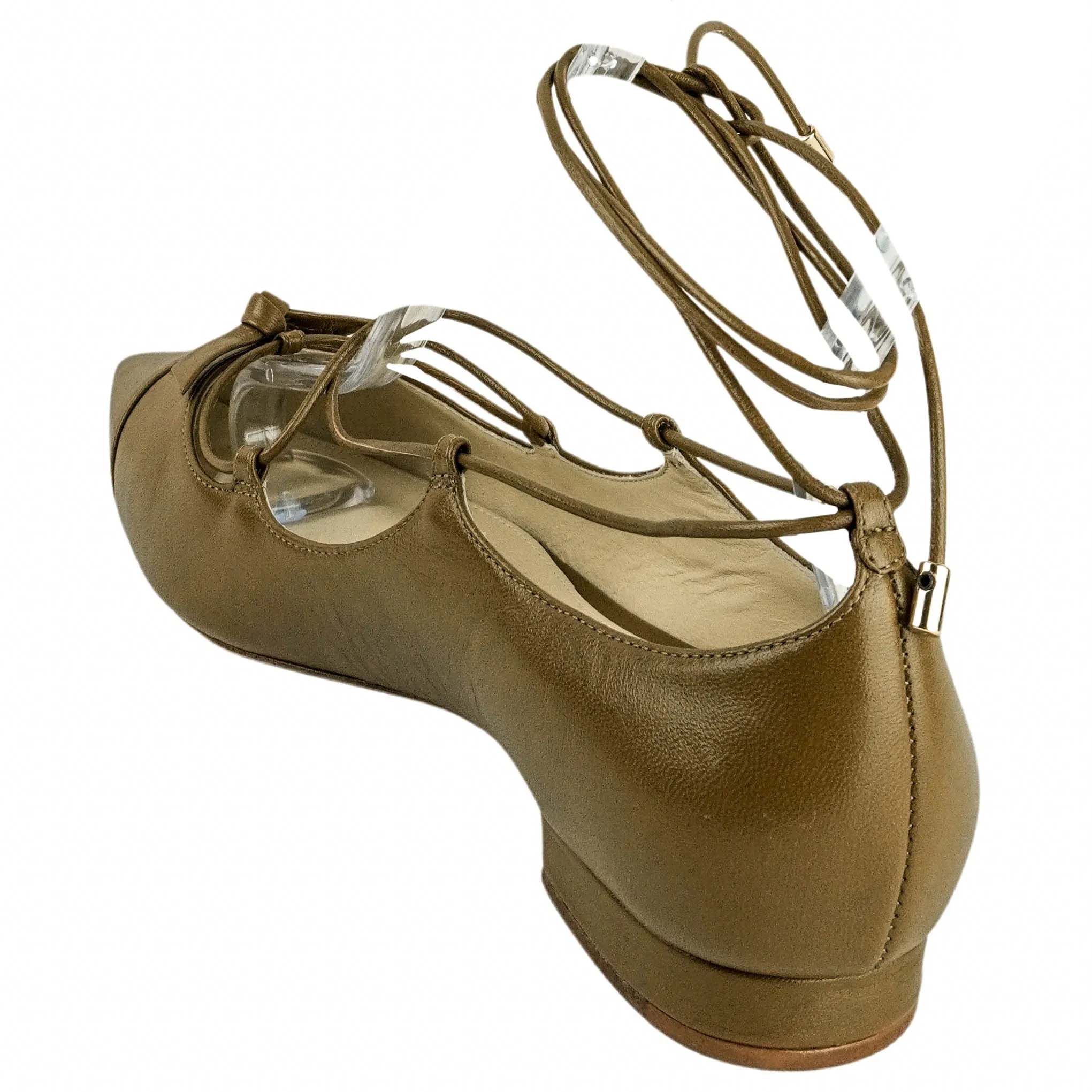 Beaded Shoes Alexandre Birman Clarita Flat in Kelp