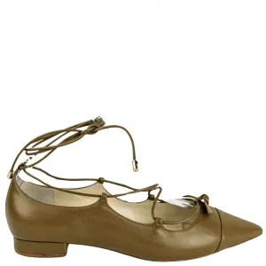 Packable Flat Shoes Alexandre Birman Clarita Flat in Kelp